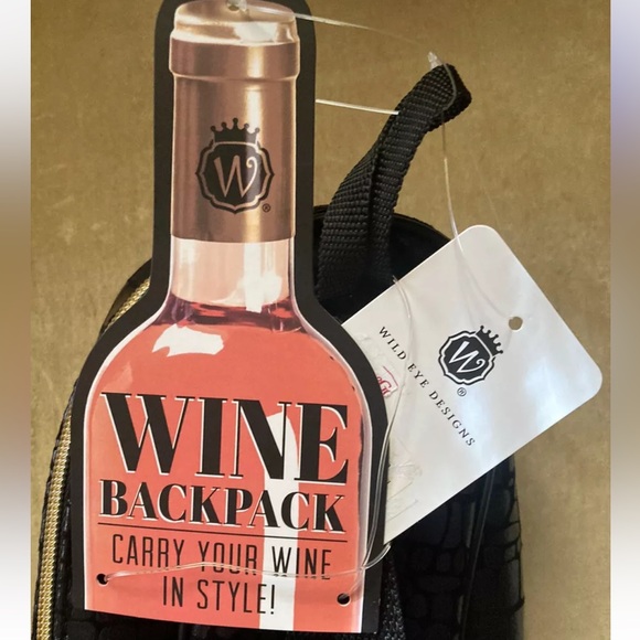 Wine Carrier Backpacks Set of 2 Wild Eye Design - Picture 2 of 4